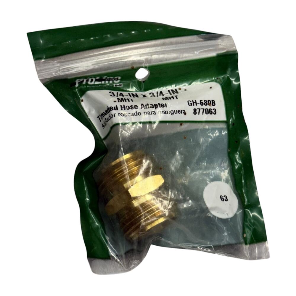 ProLine GH-680B 3/4 In MHT Brass Threaded Hose Adapter B&K Mueller New - Picture 3 of 7